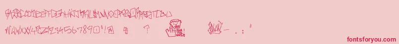 RealBreakerz Font – Red Fonts on Pink Background