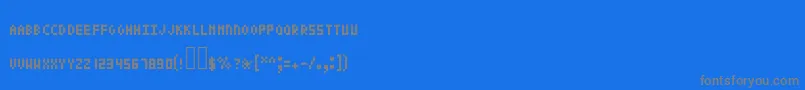 Шрифт Pixeltext – серые шрифты на синем фоне