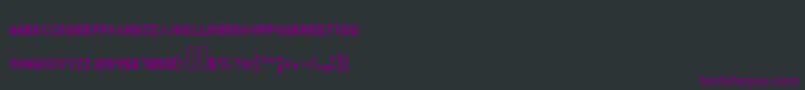 Pixeltext Font – Purple Fonts on Black Background