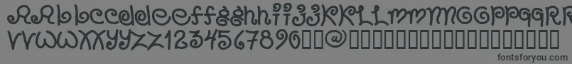 Chang-Schriftart – Schwarze Schriften auf grauem Hintergrund