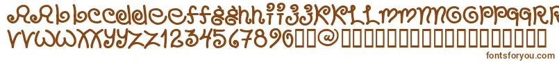 Шрифт Chang – коричневые шрифты