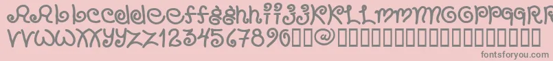 Шрифт Chang – серые шрифты на розовом фоне