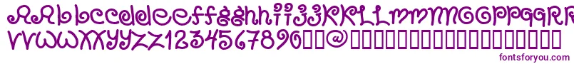 Шрифт Chang – фиолетовые шрифты