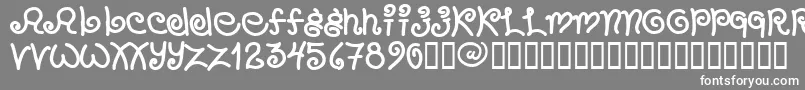 フォントChang – 灰色の背景に白い文字