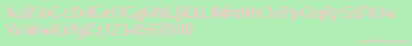 MichaelmarkerliteRegular Font – Pink Fonts on Green Background