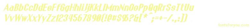 FranckBoldItalic Font – Yellow Fonts