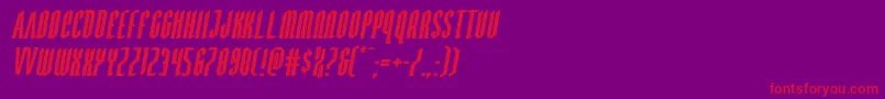 Devilsummonerexpandital Font – Red Fonts on Purple Background