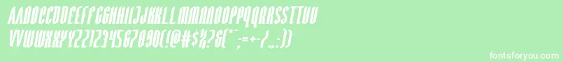 Devilsummonerexpandital Font – White Fonts on Green Background