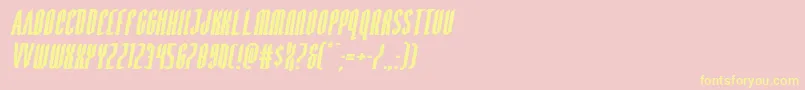 Devilsummonerexpandital Font – Yellow Fonts on Pink Background