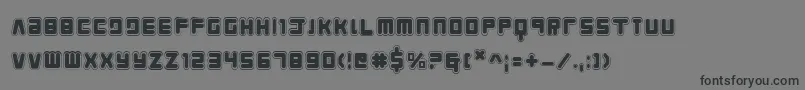 YoungTechsAcademy Font – Black Fonts on Gray Background