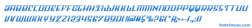 Skycabhalf2 Font – Blue Fonts on White Background