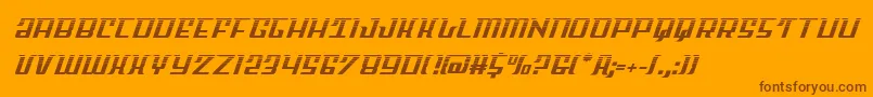 Skycabhalf2 Font – Brown Fonts on Orange Background