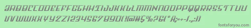Skycabhalf2 Font – Gray Fonts on Green Background