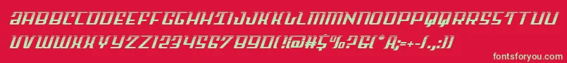 Skycabhalf2 Font – Green Fonts on Red Background