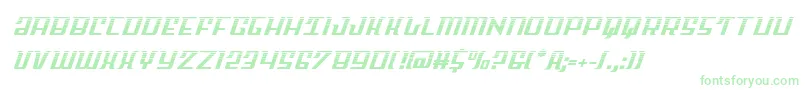 Skycabhalf2 Font – Green Fonts on White Background