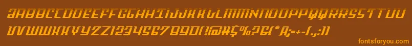 Шрифт Skycabhalf2 – оранжевые шрифты на коричневом фоне