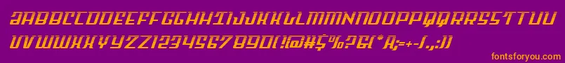 Skycabhalf2 Font – Orange Fonts on Purple Background