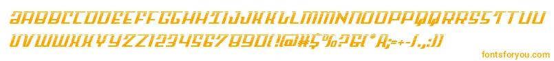 Skycabhalf2 Font – Orange Fonts on White Background