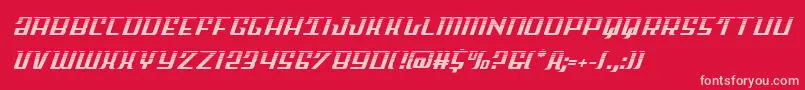 Skycabhalf2 Font – Pink Fonts on Red Background