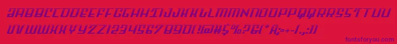 Skycabhalf2 Font – Purple Fonts on Red Background