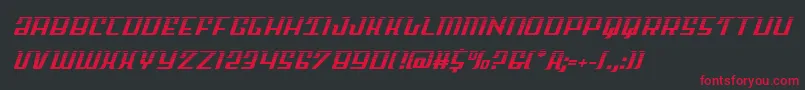 Skycabhalf2 Font – Red Fonts on Black Background