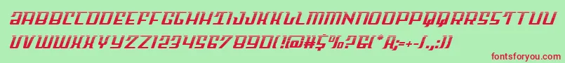 Skycabhalf2 Font – Red Fonts on Green Background
