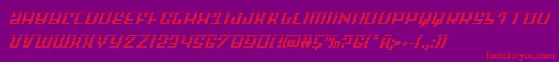 Skycabhalf2 Font – Red Fonts on Purple Background