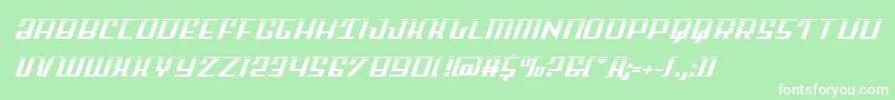 Skycabhalf2 Font – White Fonts on Green Background