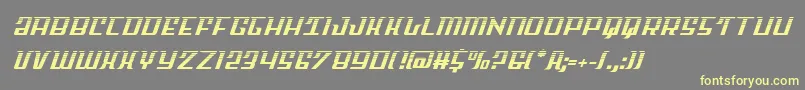 Skycabhalf2 Font – Yellow Fonts on Gray Background