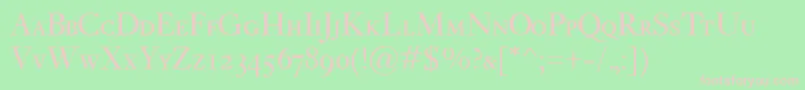 KisClassicoSc Font – Pink Fonts on Green Background