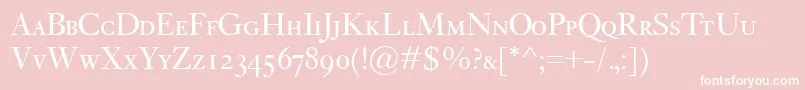 KisClassicoSc Font – White Fonts on Pink Background