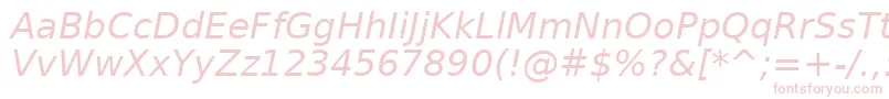 DejavuSansOblique Font – Pink Fonts