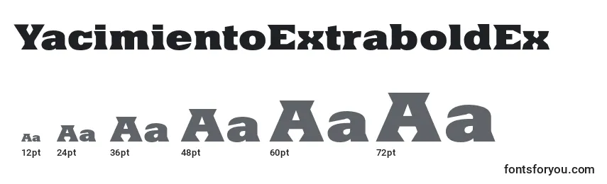 YacimientoExtraboldEx (109324) Font Sizes