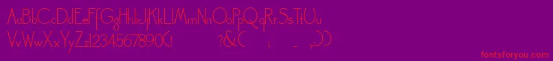 Landsdowne Font – Red Fonts on Purple Background