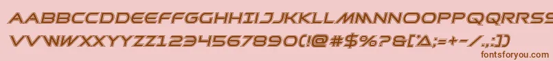 Prometheanacadital Font – Brown Fonts on Pink Background