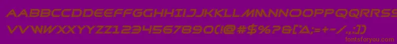 Prometheanacadital Font – Brown Fonts on Purple Background