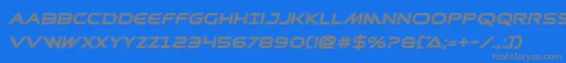 Prometheanacadital Font – Gray Fonts on Blue Background