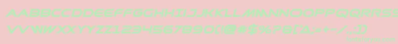 Prometheanacadital Font – Green Fonts on Pink Background