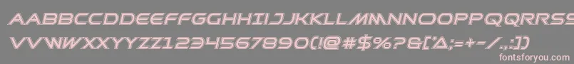 Prometheanacadital Font – Pink Fonts on Gray Background