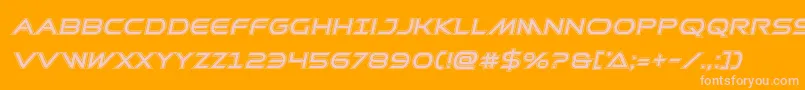 Prometheanacadital Font – Pink Fonts on Orange Background