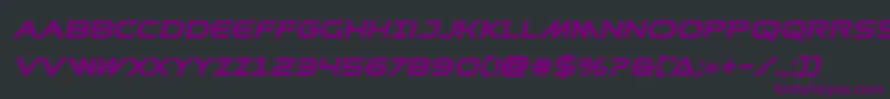 Prometheanacadital Font – Purple Fonts on Black Background