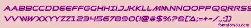 Prometheanacadital Font – Purple Fonts on Pink Background