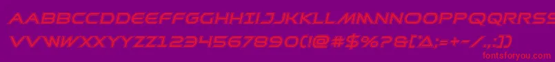 Prometheanacadital Font – Red Fonts on Purple Background