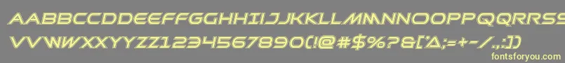 Prometheanacadital Font – Yellow Fonts on Gray Background