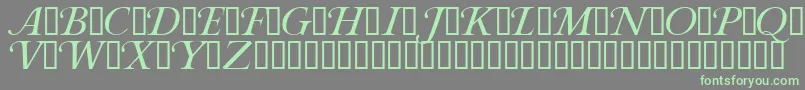 Roxanne-fontti – vihreät fontit harmaalla taustalla