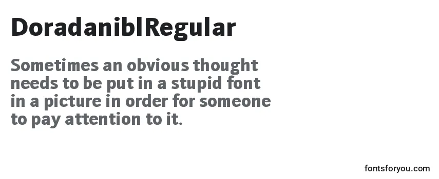 DoradaniblRegular Font