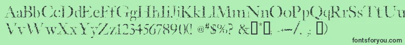 Więcej informacji o czcionce Etched ffy Czcionka Etched ffy – czarne czcionki na zielonym tle