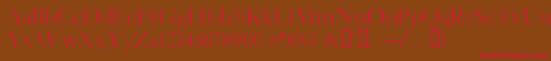 Etched ffy Font – Red Fonts on Brown Background