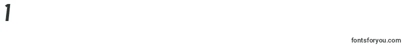 Czcionka IrregularUrban – czcionki cyfry 1
