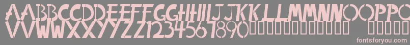 IrregularUrban Font – Pink Fonts on Gray Background